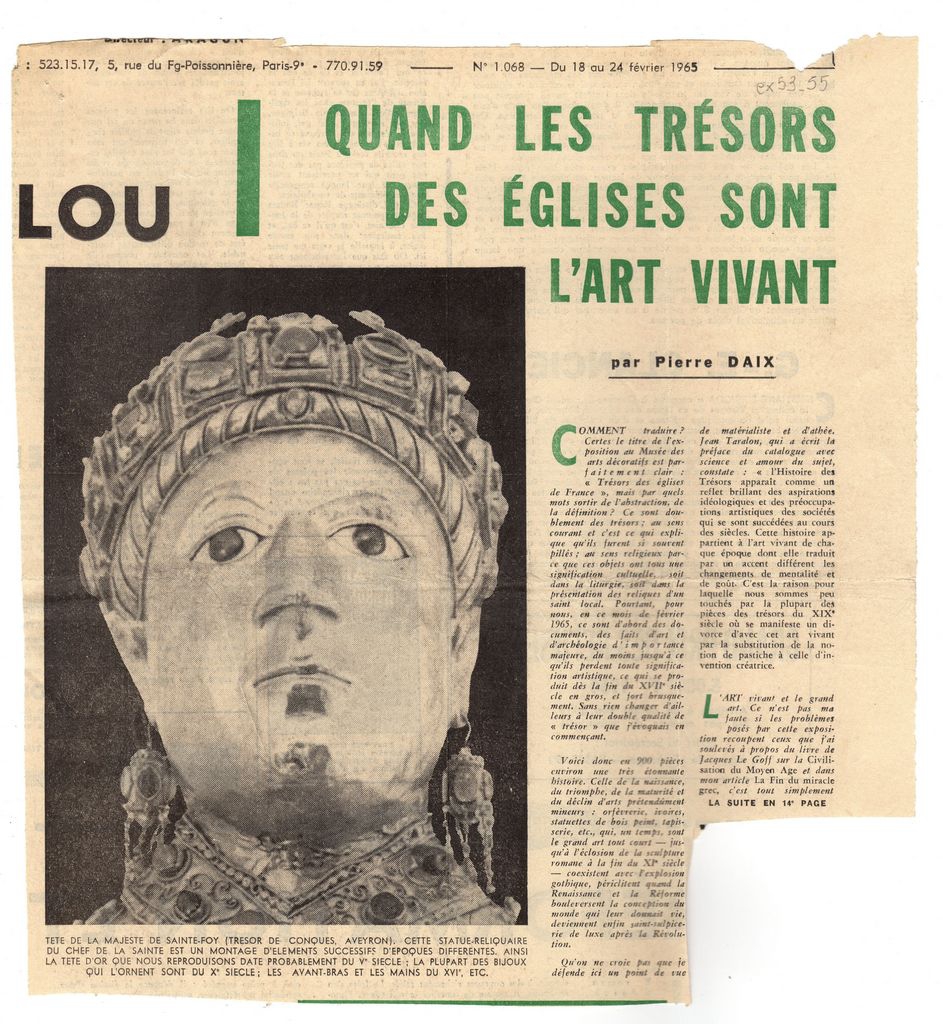 “Quand les trésors des églises sont l’art vivant”