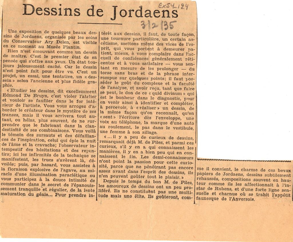 “Dessins de Jordaens”