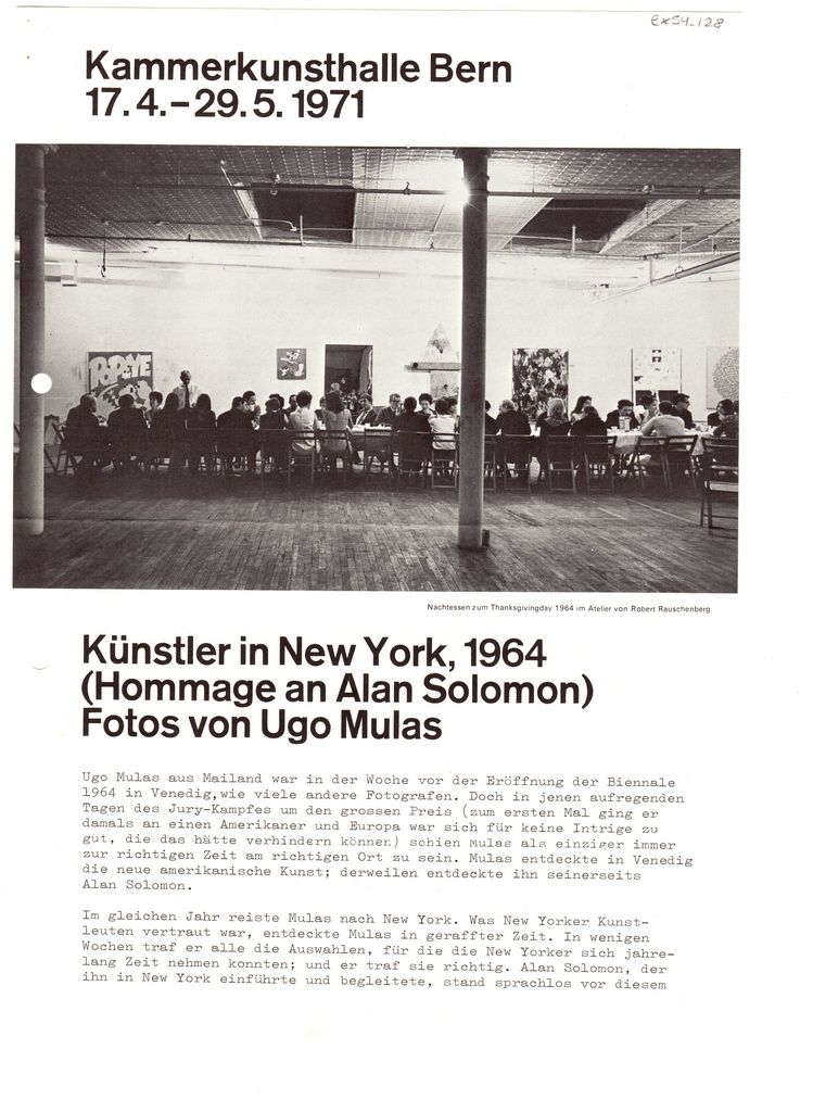 Έκθεση “Künstler in New York 1964”