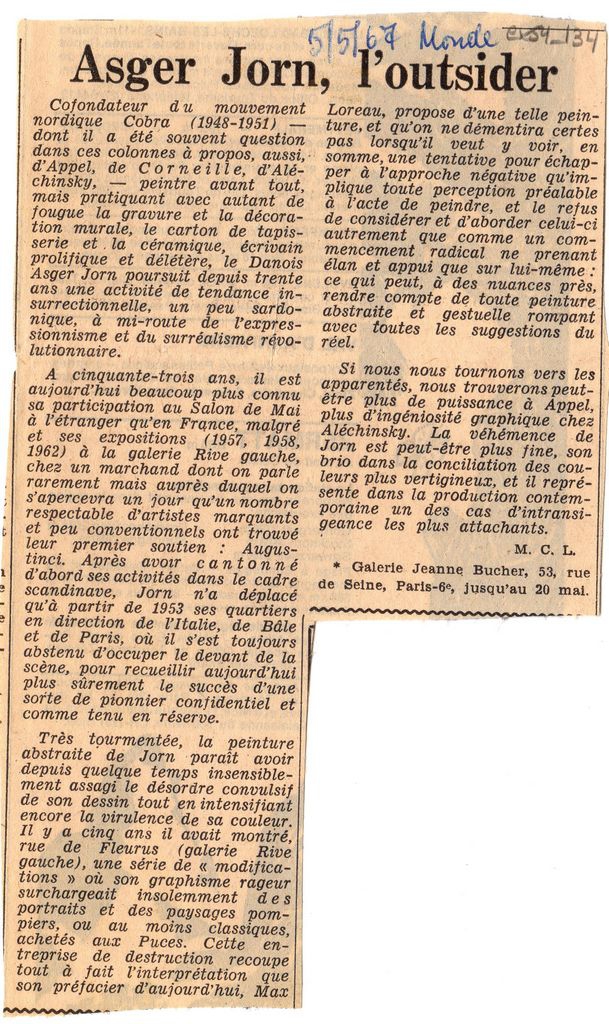 “Asger Jorn, l’ outsider”