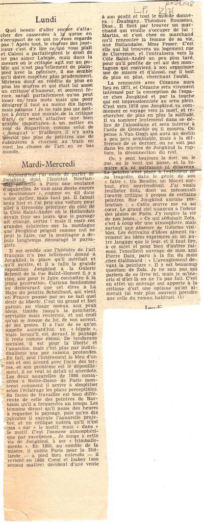 “Lundi- Mardi- Mercredi”