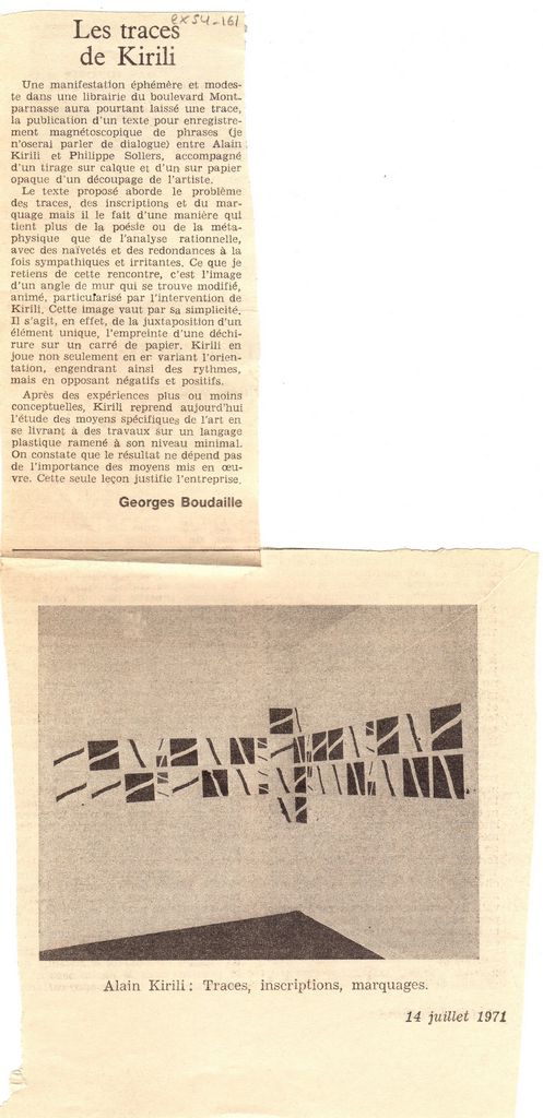 “Les traces de Kirili”