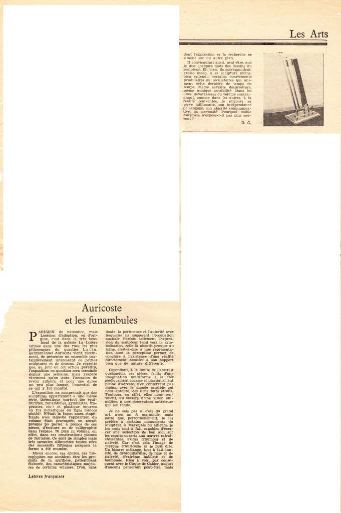 “Auricoste et les funambules”