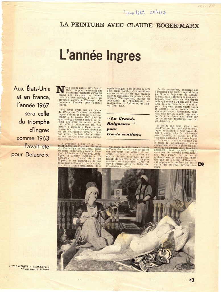 “L’ année Ingres”