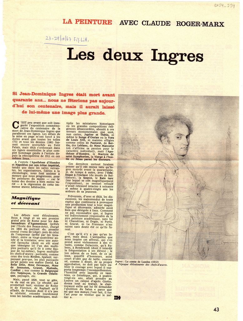 “Les deux Ingres”