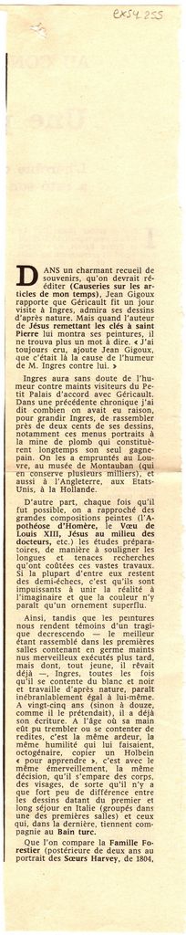 “Le crayon d’ Ingres”