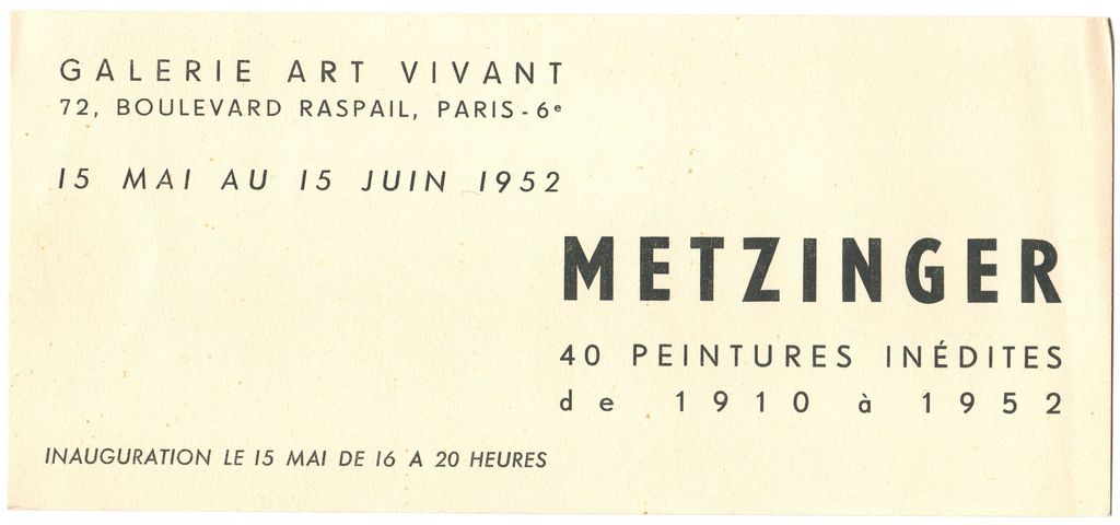 Έκθεση Jean Metzinger