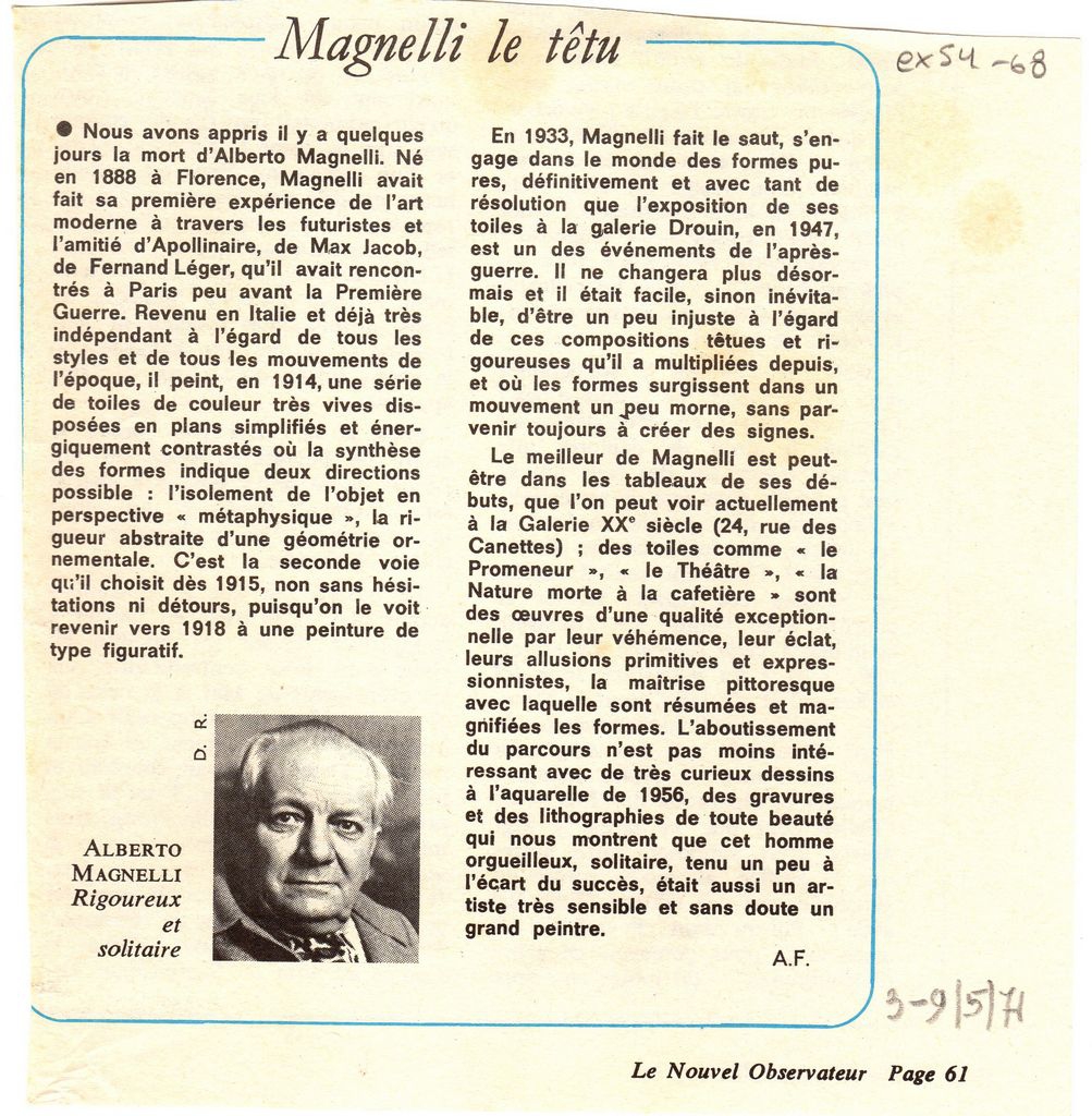 “Magnelli le têtu”