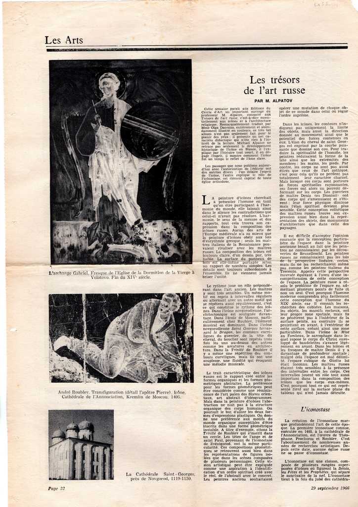 “Les trésors de l’ art russe”