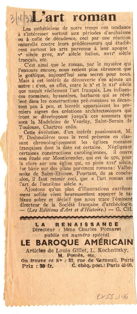 “L’ art roman”