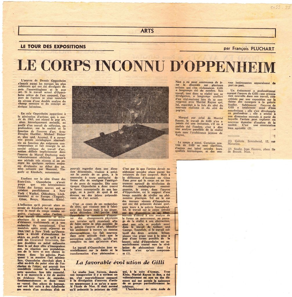 “Le corps inconnu d’ Oppenheim”
