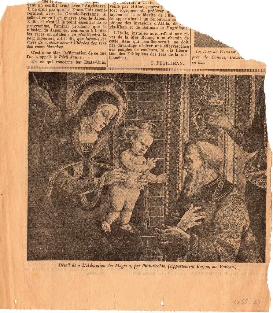 Αναπαραγωγή έργου “L’ Adoration des Mages”