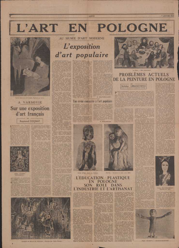 “Au Musée d’ Art Moderne. L’ art Populaire Polonais”