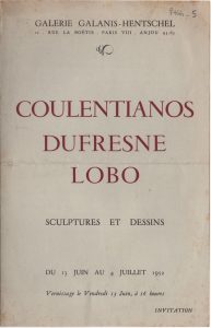 Ομαδική έκθεση του Κ. Κουλεντιανού, Ch. Dufresne, Lobo