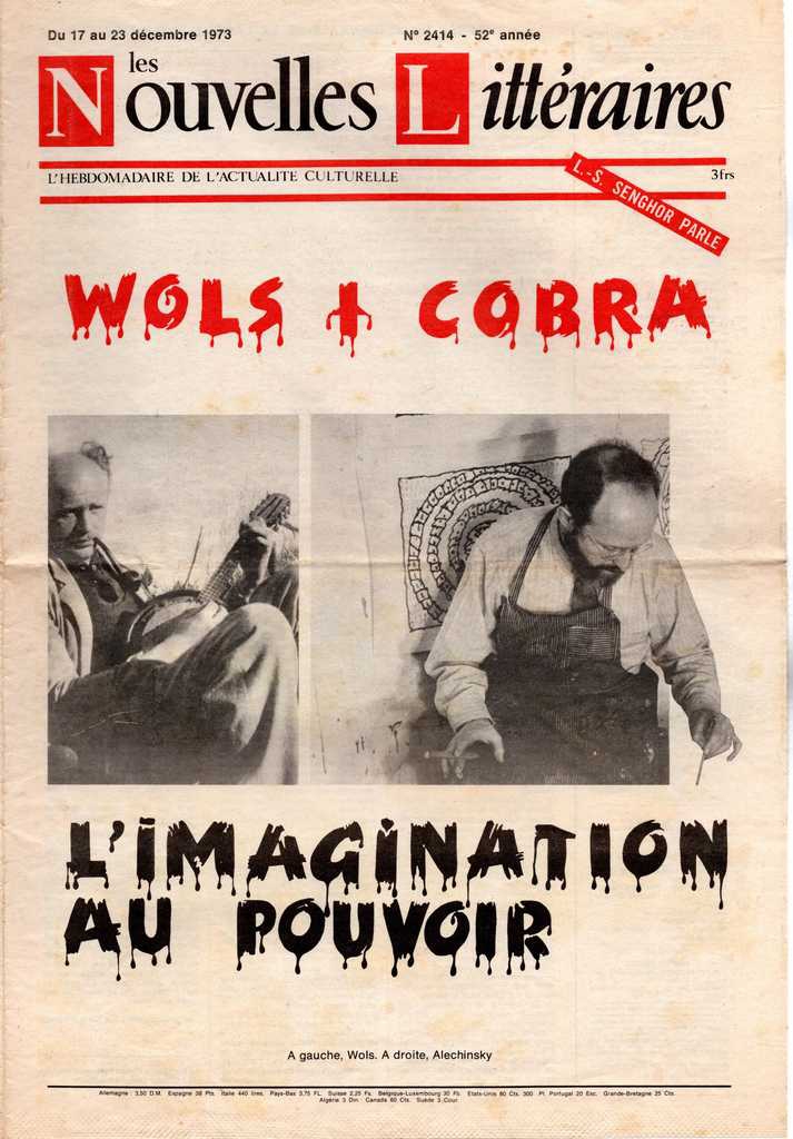 “Wols, ou de la difficulté d’ être peintre”