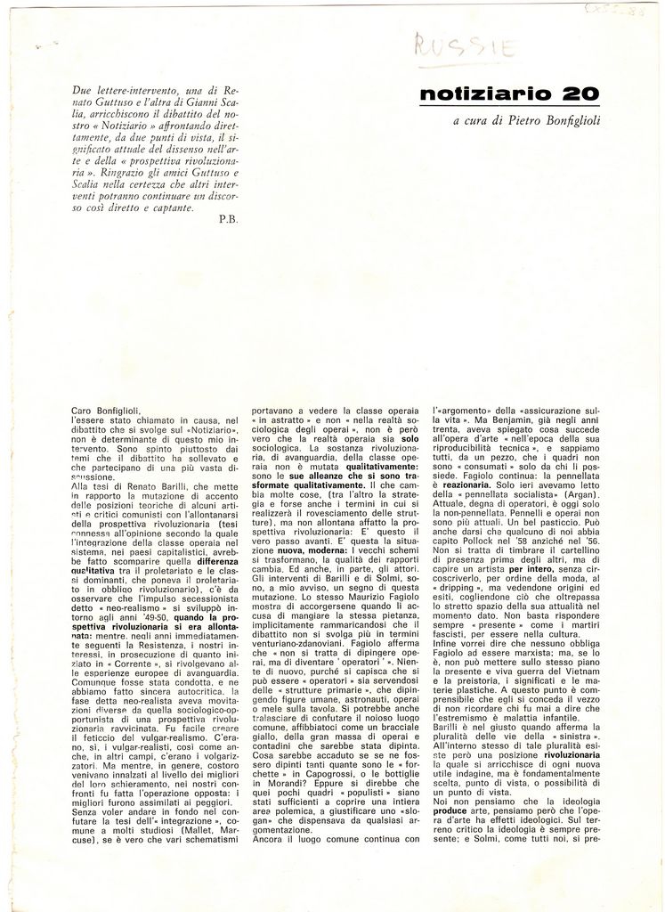 “Notizario 20”