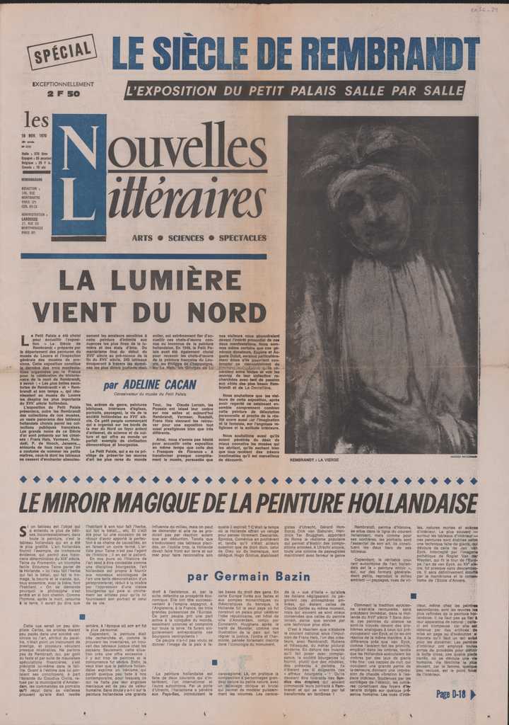 “Le miroir magique de la peinture hollandaise”