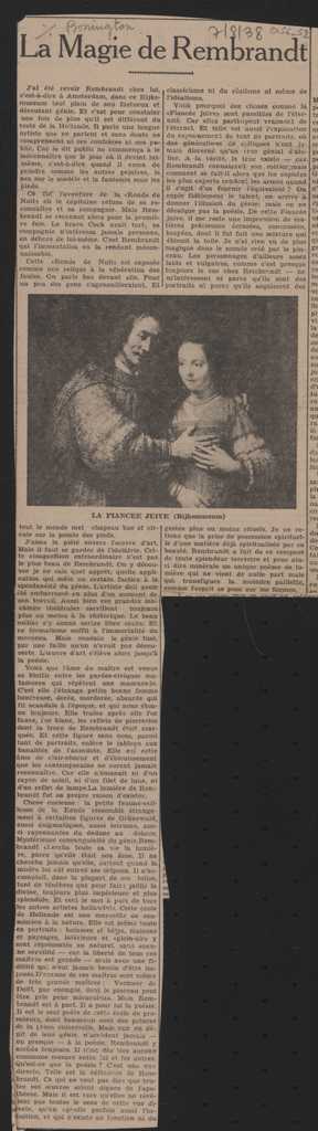 “La Magie de Rembrandt”
