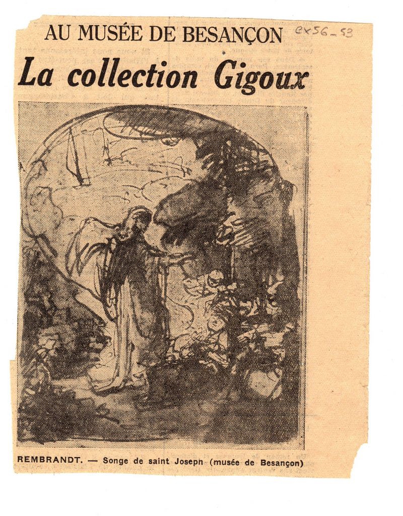 “Au musée de Besançon La Collection Gigoux”