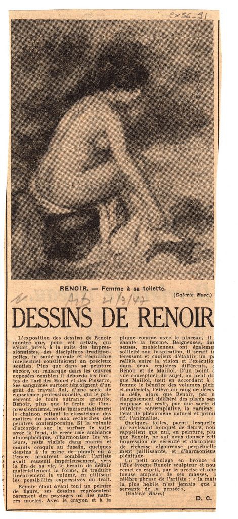 “Dessins de Renoir”