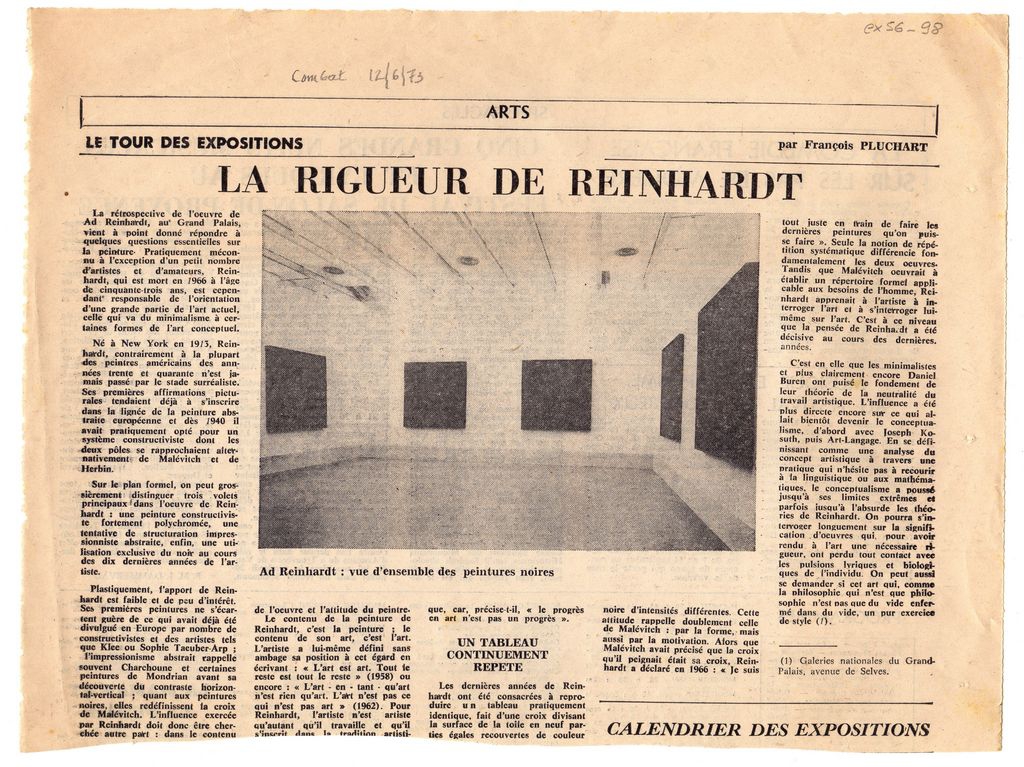 “La rigeur de Reinhardt”