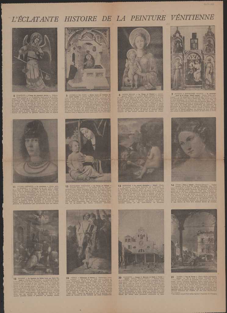 “L’ éclatante histoire de la peinture vénitienne. Ces vingt et un tableaux racontent”