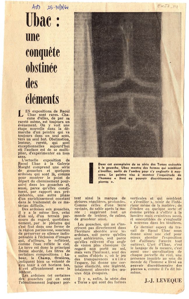 “Ubac: Une conquête obstinée des éléments”