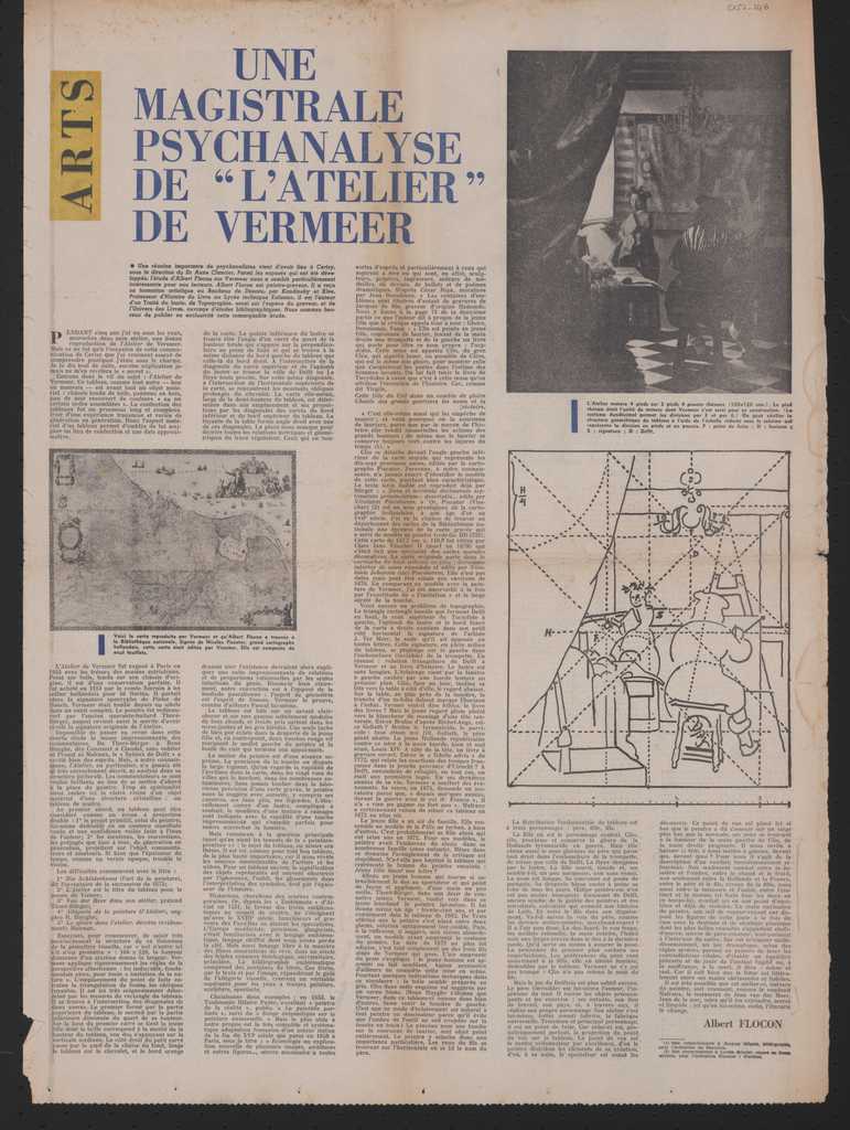 “Une magistrale psychanalyse de ‘L’ atelier’ de Vermeer”
