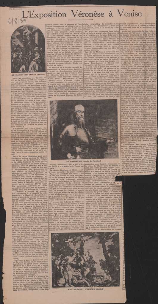 “L’ Exposition Véronèse à Venise”