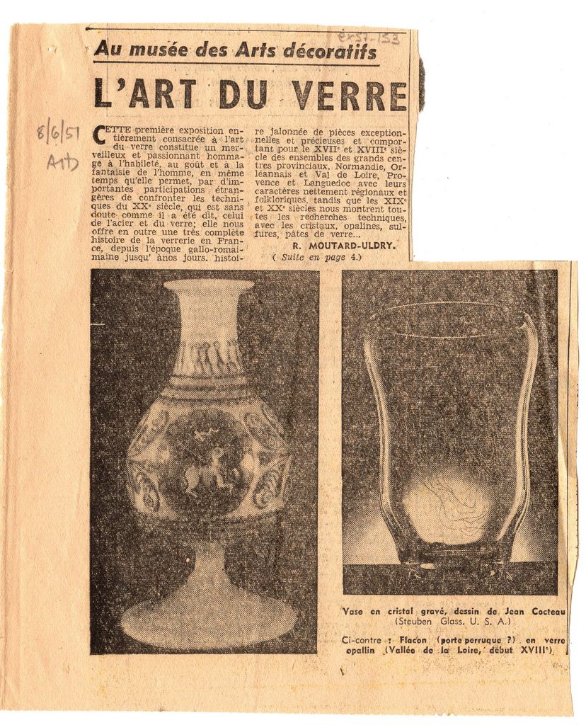 “Au musée des Arts Décoratifs. L’ art du verre”