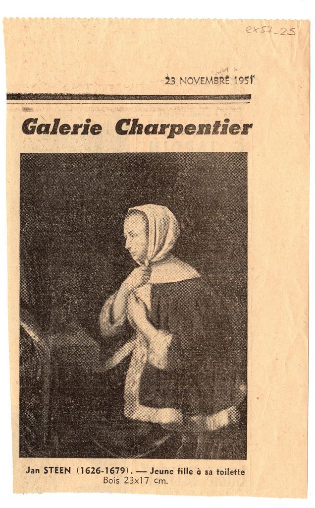 Αναπαραγωγή έργου “Jeune fille à sa toilette”