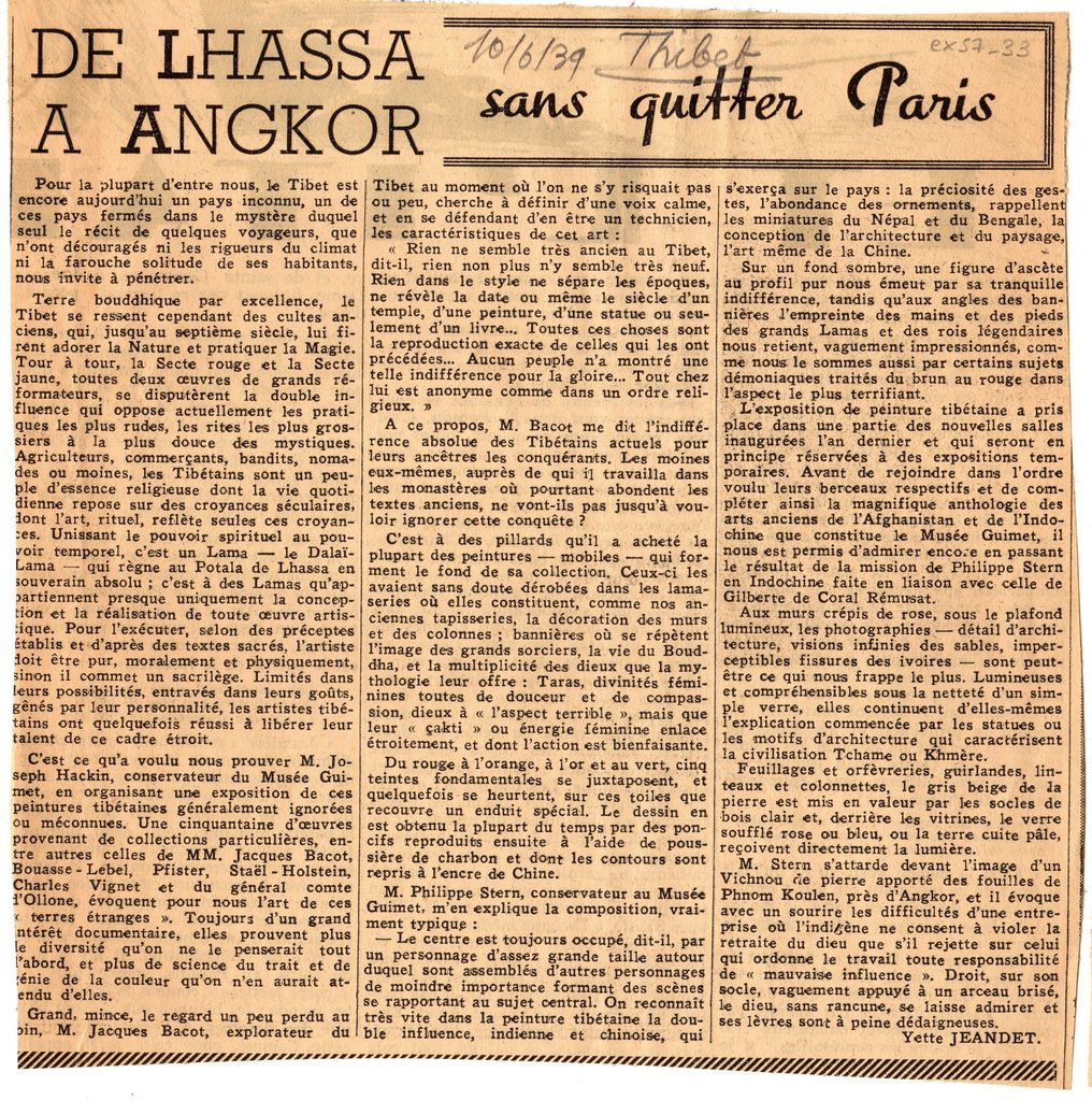 “De Lhassa à Angkor sans quitter Paris”
