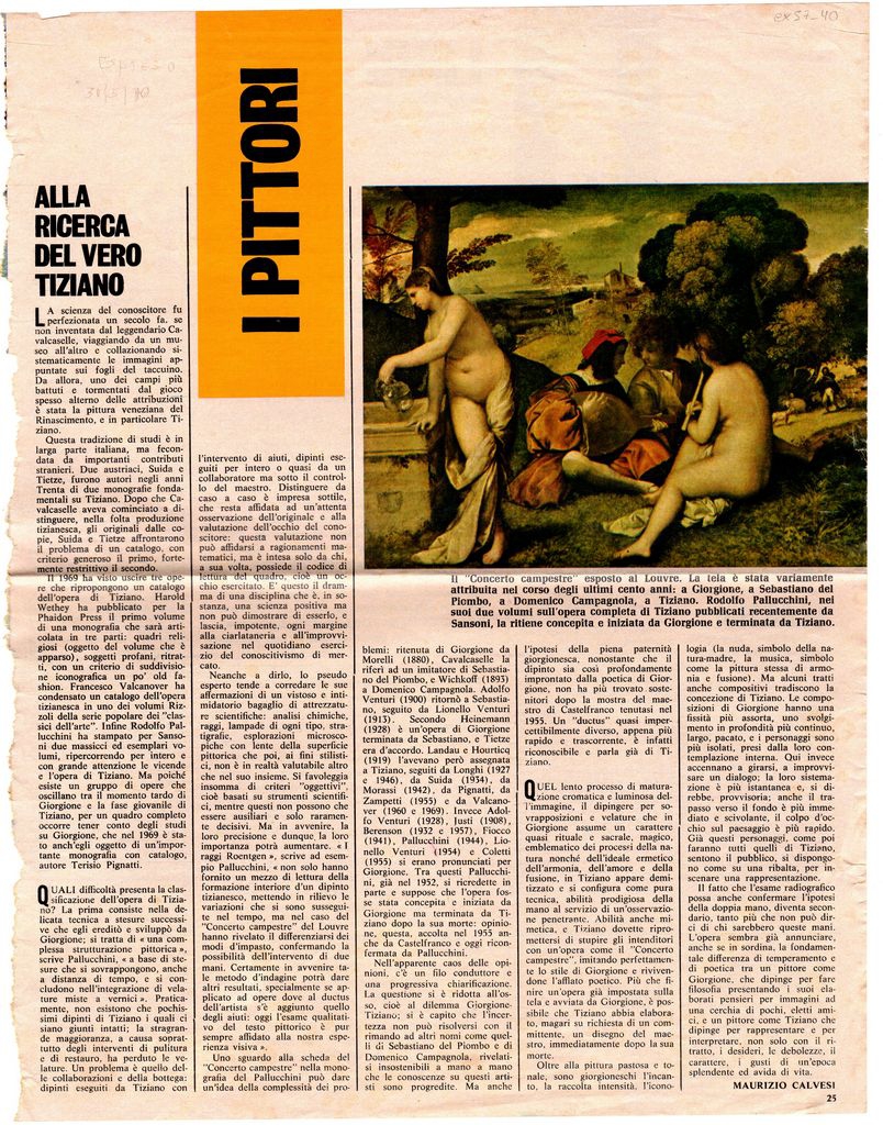 “Alla ricerca del vero Tiziano”