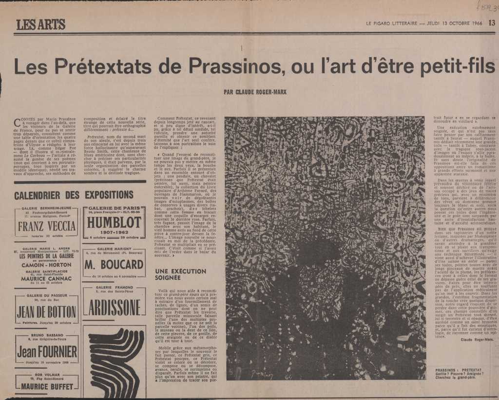 “Les Prétextats de Prassinos, ou l’ art d’ être petit-fils”
