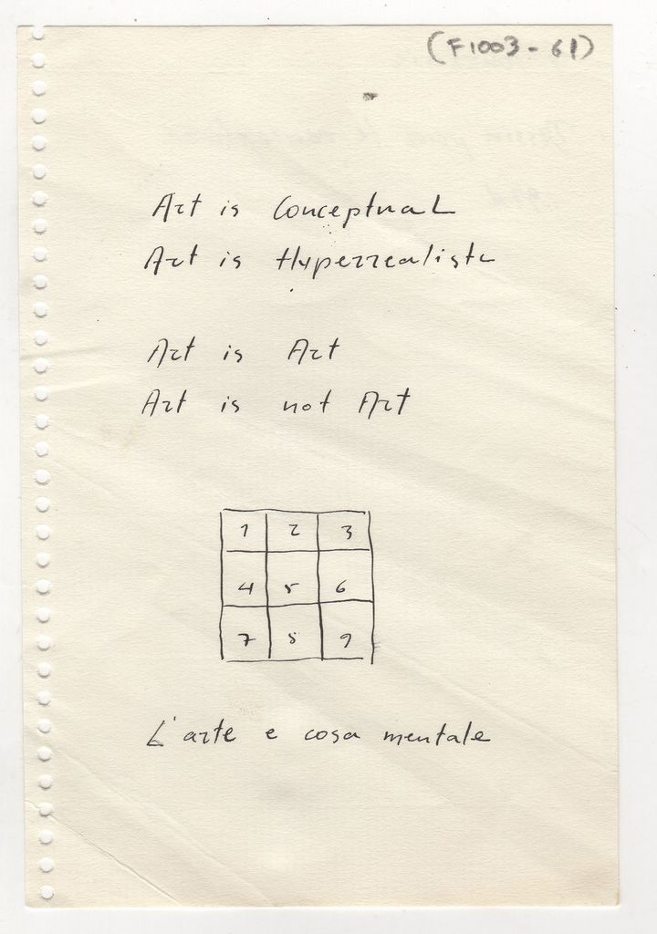 Σχέδιο “Dessin pour le conceptuel”
