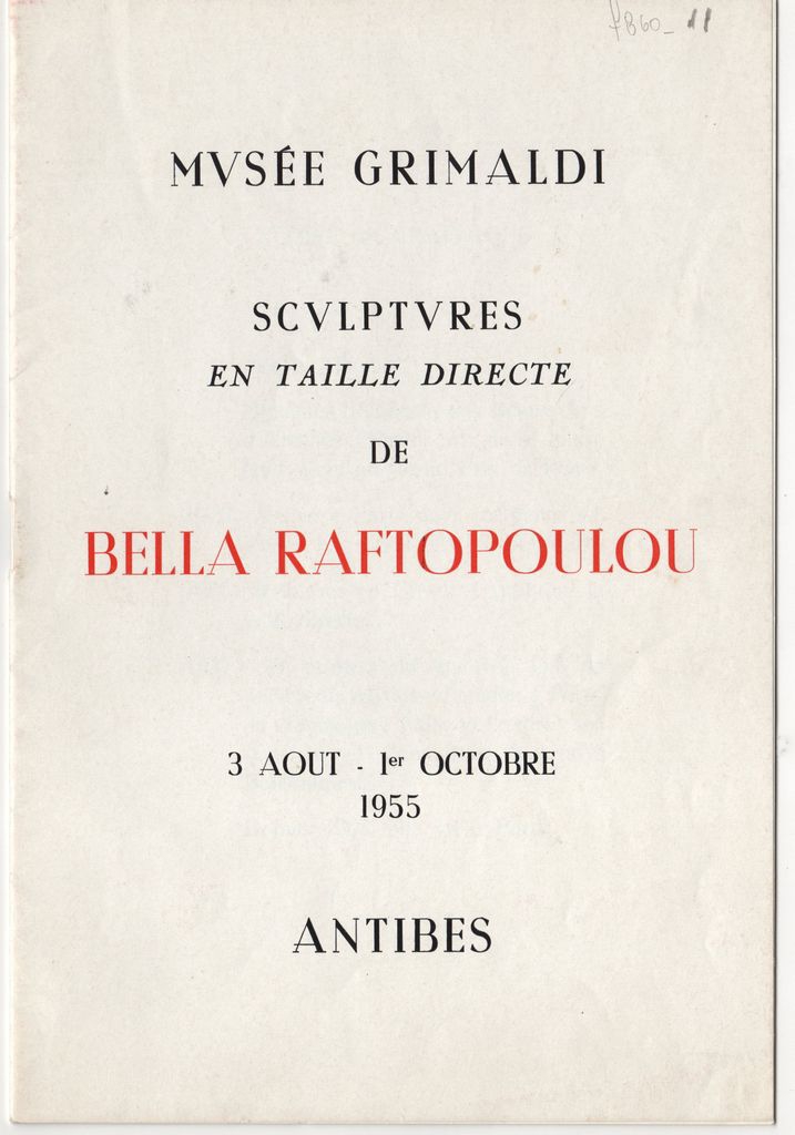 “Sculptures en Taille Directe de Bella Raftopoulou”