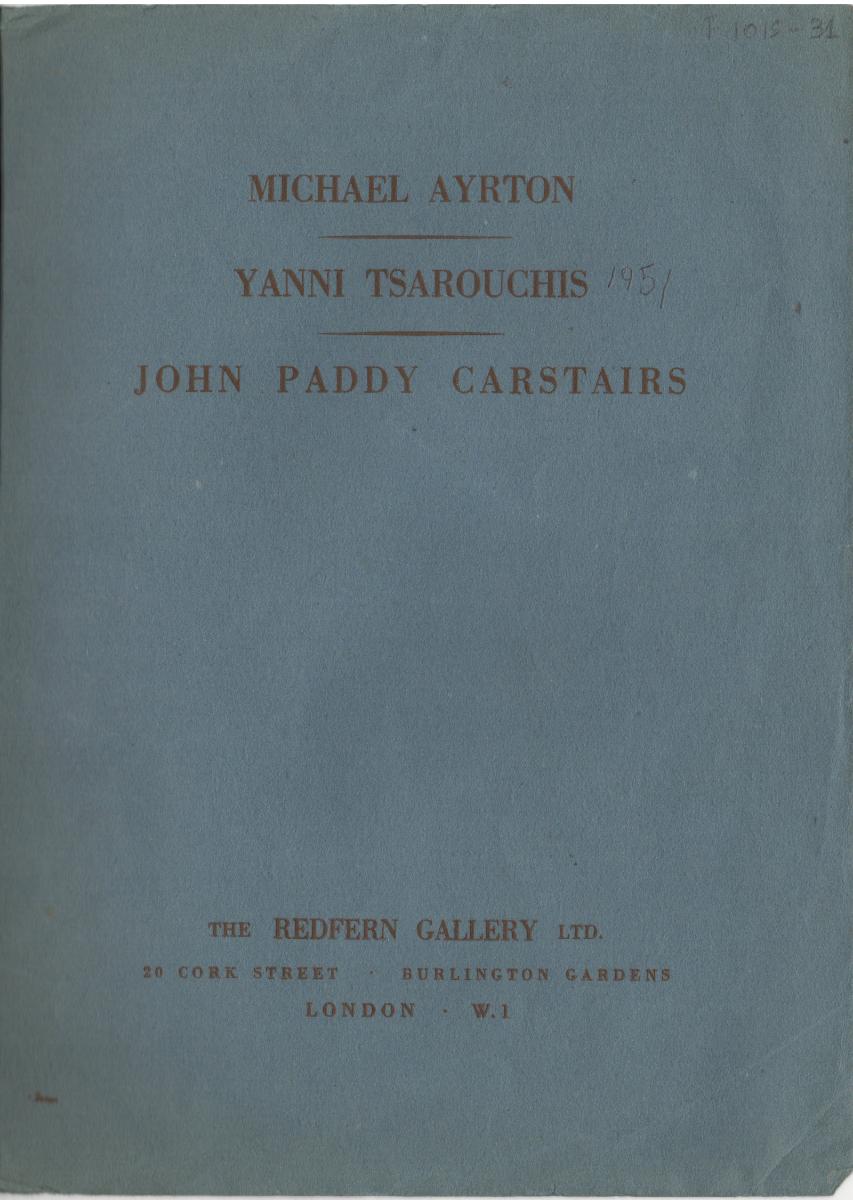 Έκθεση Ayrton, Paddy Carstairs, Τσαρούχη