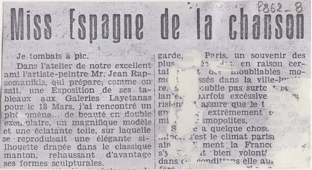 “Miss Espagne de la chanson”