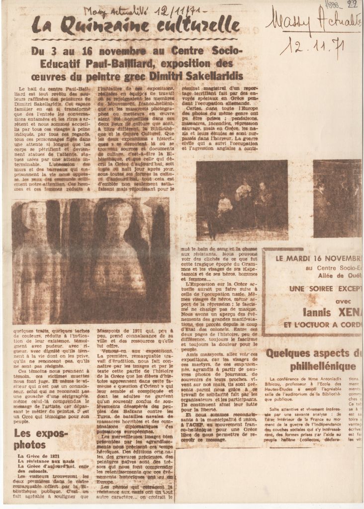 “La Quinzaine culturelle”