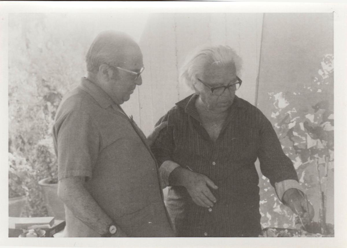 Φωτογραφία του Σπύρου Βασιλείου με τον Τώνη Σπητέρη