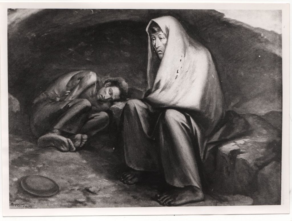Αναπαραγωγή έργου του Σ. Φραγκουλίδη “Pietà”