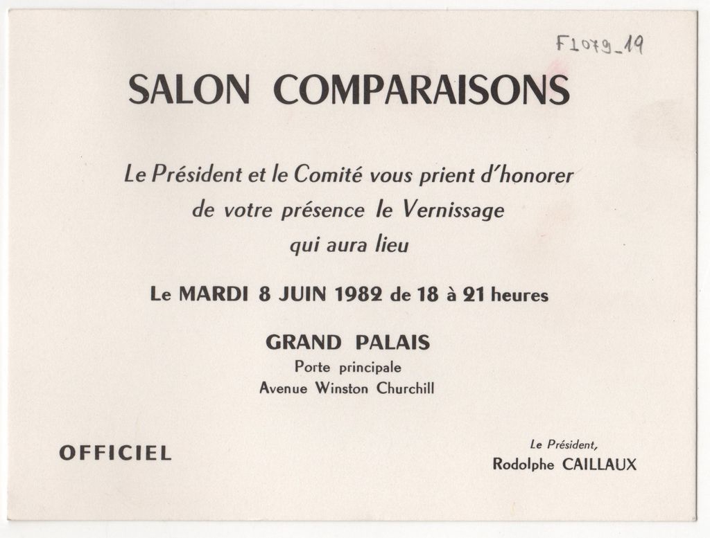 Ομαδική έκθεση “Exposition du Salon Comparaisons”