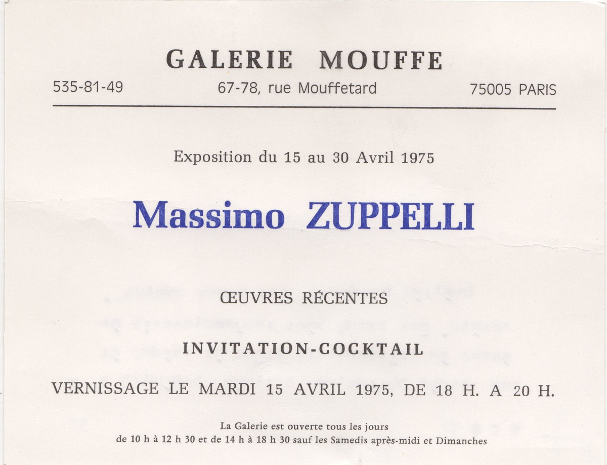 Έκθεση Massimo Zuppelli