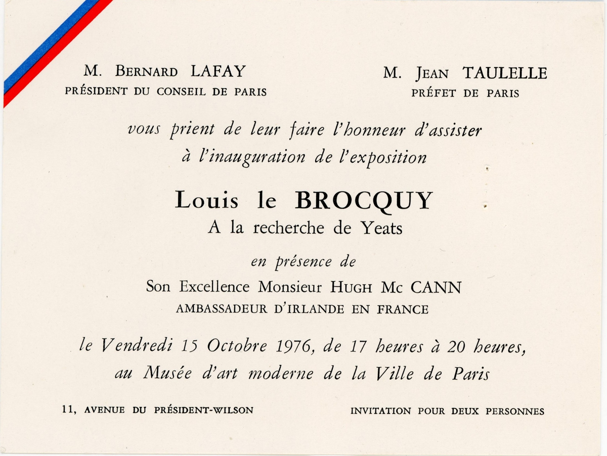 Έκθεση Louis le Brocquy