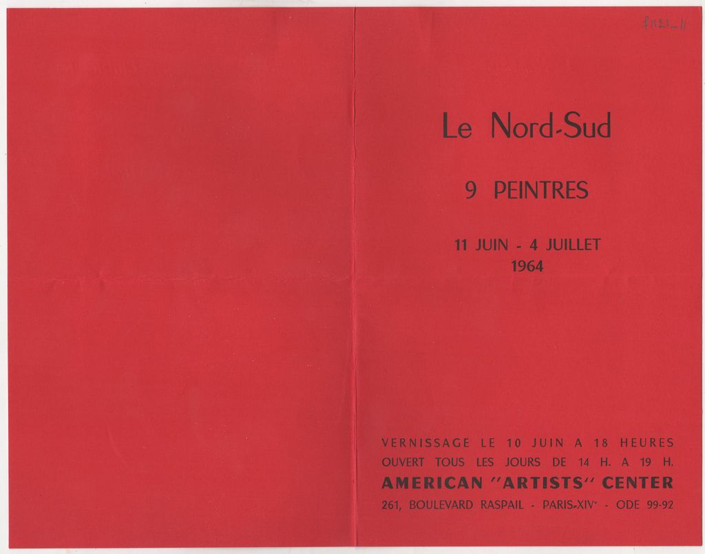 Έκθεση “Le Nord-Sud. 9 peintres”