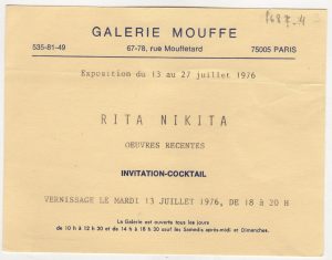 Έκθεση Ρίτας Νικήτα