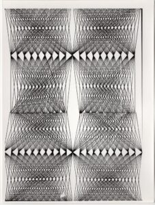 Αναπαραγωγή έργου του Π. Ξαγοράρη «Απεόντα–παρεόντα (absence–présence d’ “être”)»