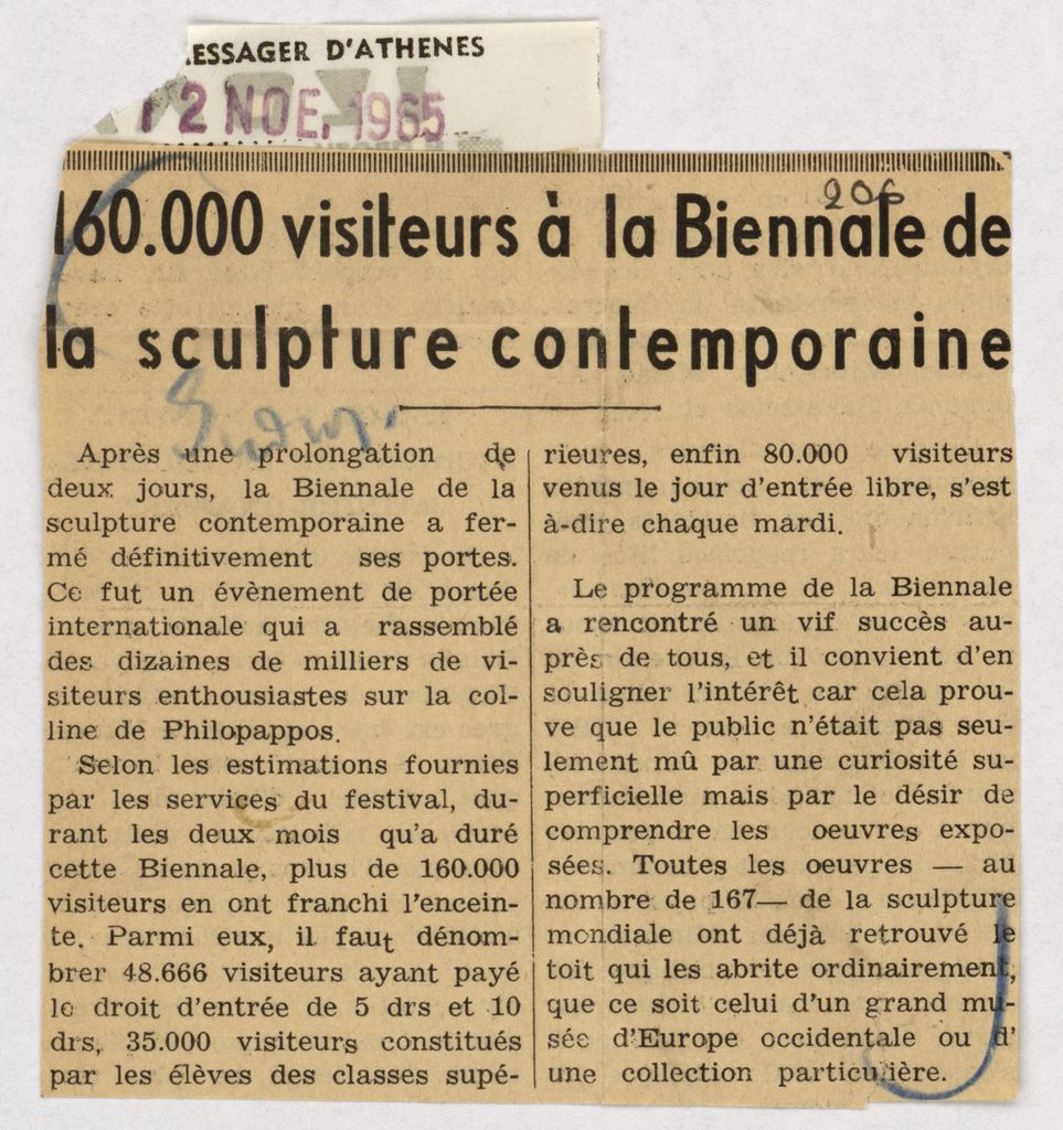 “160.000 visiteurs à la Biennale de la sculpture contemporaine”
