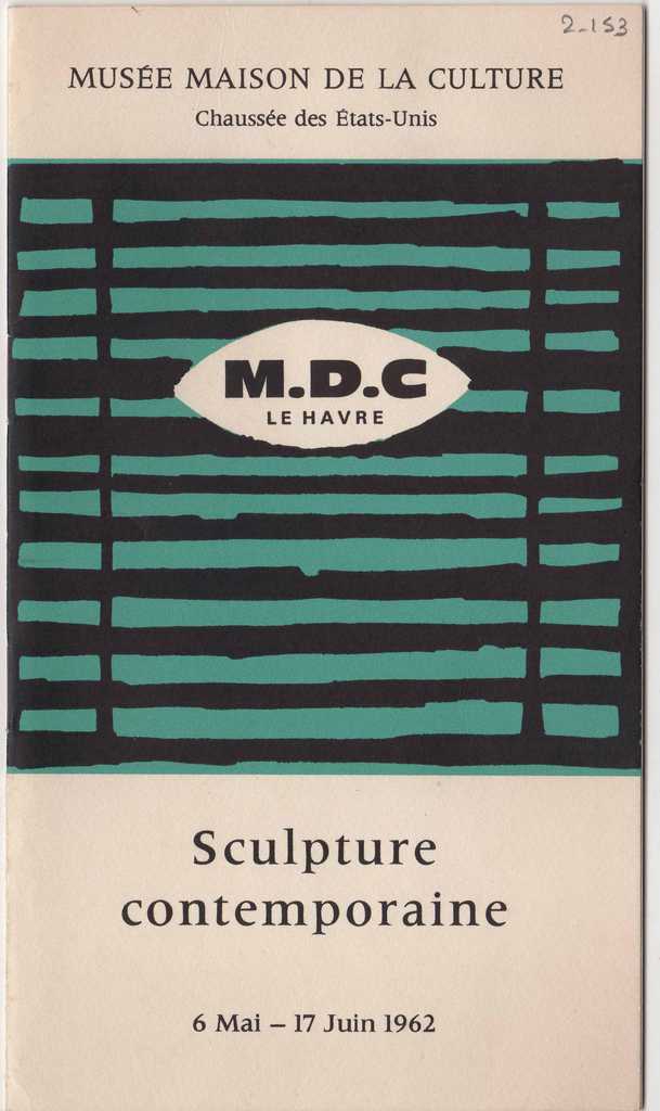 Κατάλογος έκθεσης με τίτλο “Sculpture Contemporaine”