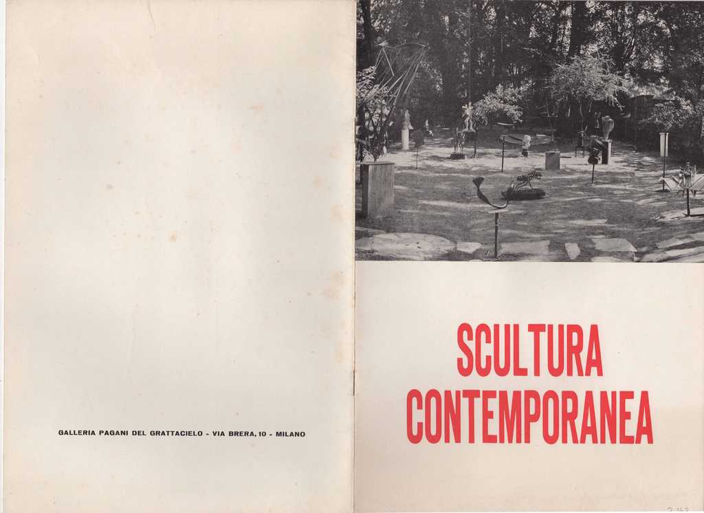 Έντυπο ομαδικής έκθεσης “Mostra di Sculptura Contemporanea”